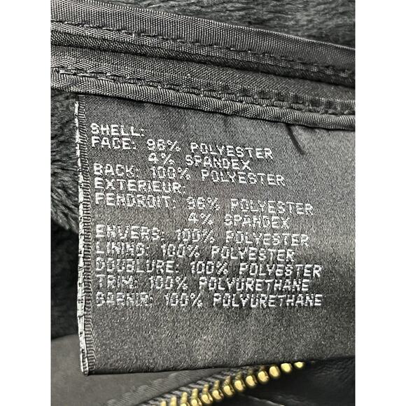 Via Spiga Coat Womens Small Black Button Trench Coat Soft Shell Gold accents - Picture 10 of 10